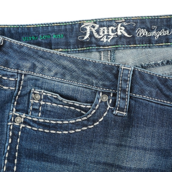 Wrangler Rock 47 Embellished Low Stretch Jeans - Picture 2 of 7